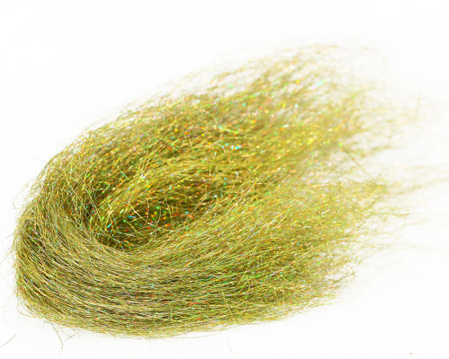 Dyed Holo Angel Hair, Golden Olive UVR / 24 Dyed Holo Angel Hair, Golden Olive UVR / 24